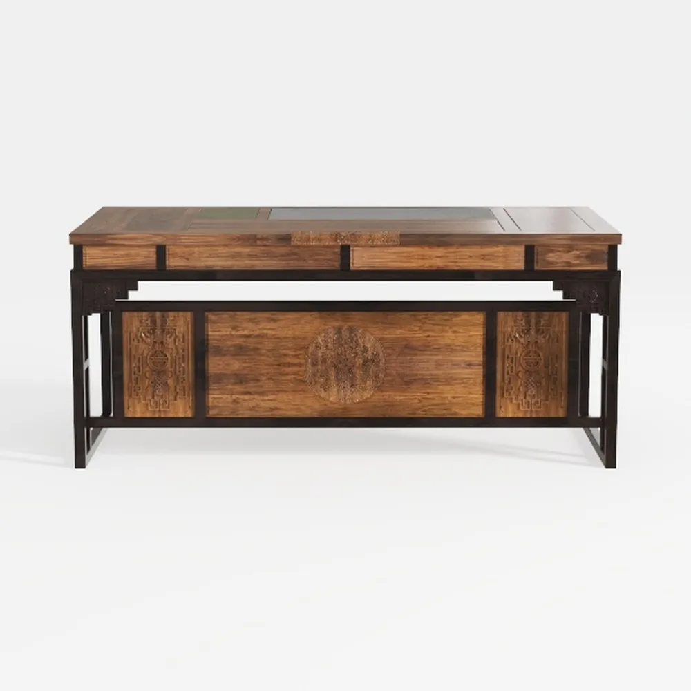 Lufeiya Computer Desk with Fabric File Drawers 