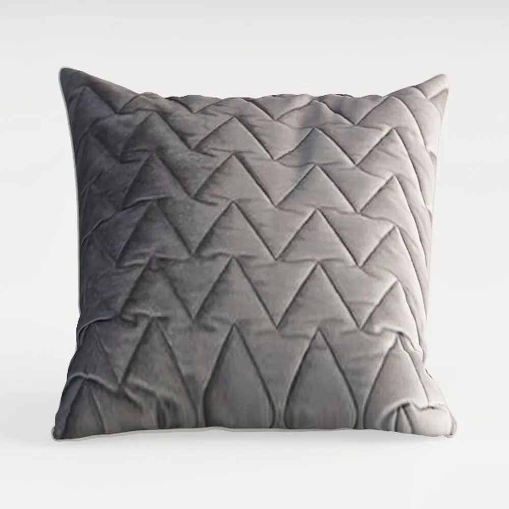 MIULEE Dark Grey Throw Pillow Covers 18x18 Inch