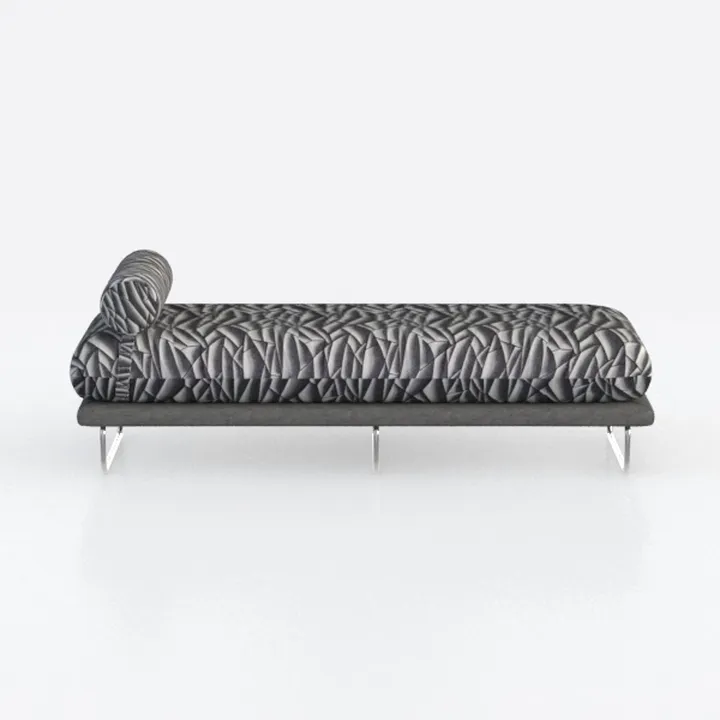 Benjara Hini Fold Out Futon Sofa Bed, Dark Gray, M