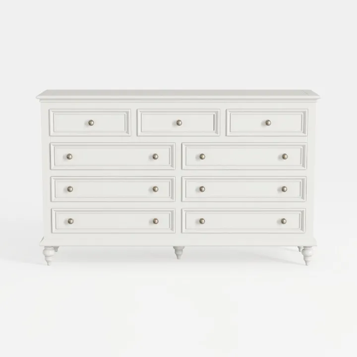 LIKIMIO Farmhouse 8 Drawer Dresser for Bedroom