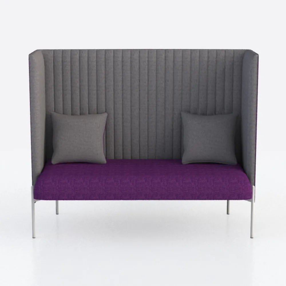 Legend Vansen 75.6" Convertible Modern Wood & Velv