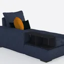 Twin Size Convertible Folding Sofa Bed, Convertibl Right 45 Degree View