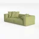 Modular Sectional Sofa Couch Modern Compressed Sof Left 45 Degree View