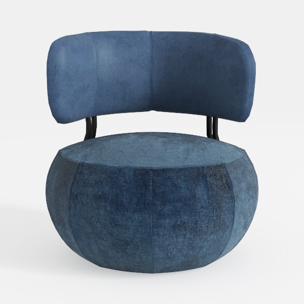 INMOZATA Swivel Armchair,Modern Accent Barrel Chai
