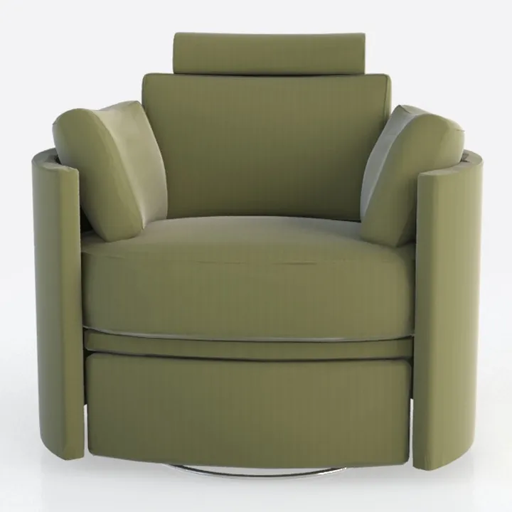 POLY & BARK Poole Lounge Chair in Distressed Green