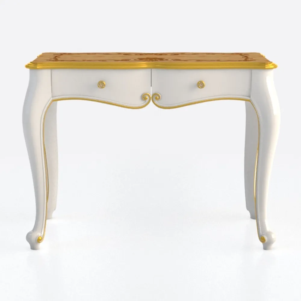 MICHAEL AMINI London Place Vanity Desk - Creamy Pe
