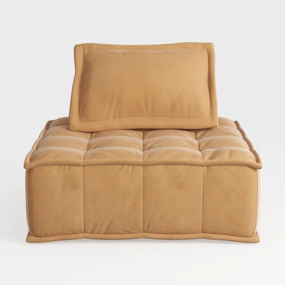 Modern Modular Chenille Sofa 1 Pieces Living Room 