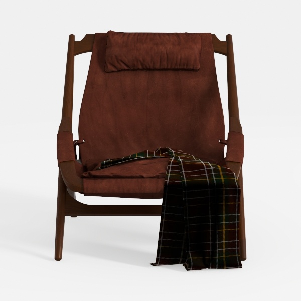 GRASEKAMP - Sedia pieghevole Santos di qualità dal 1972 10261, con cuscino, colore: Rosso rubino