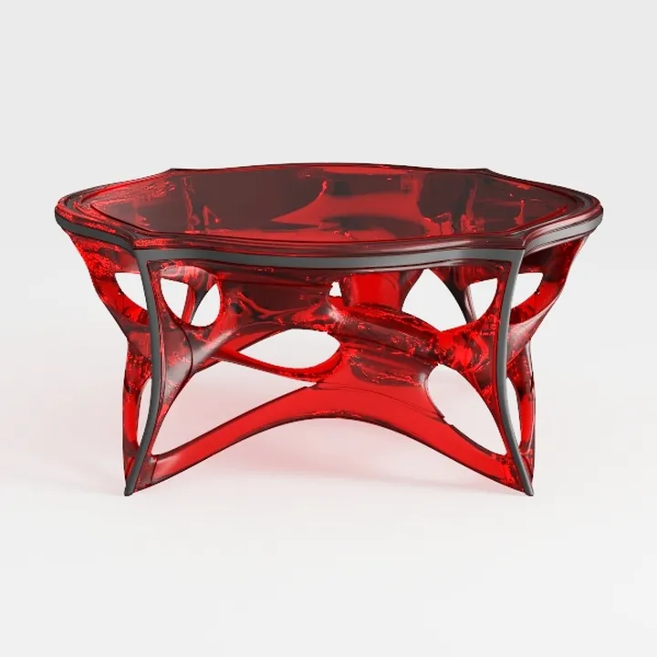 46 Inch Round Portable Plastic Coated Metal Picnic