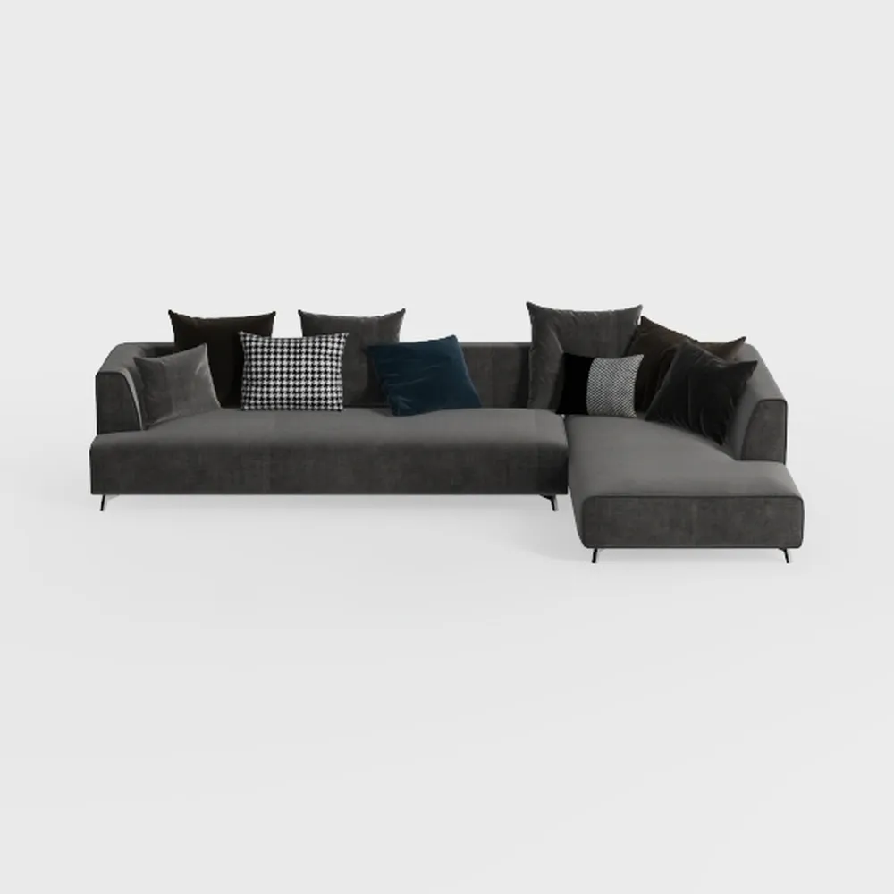 Cloud Sectional Couch with L-Shape Chaise,Modular