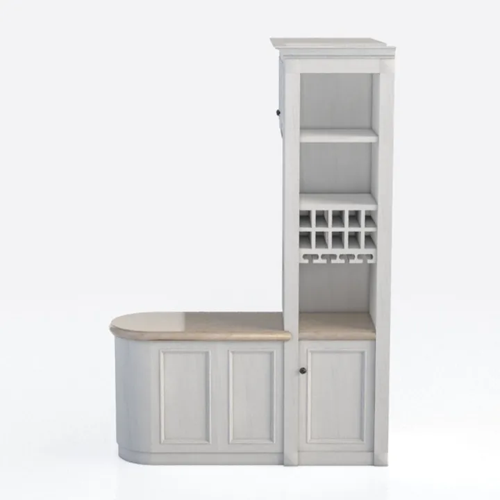 OKD 6-Tier Bookcase with Doors, 72" Tall Farmhouse