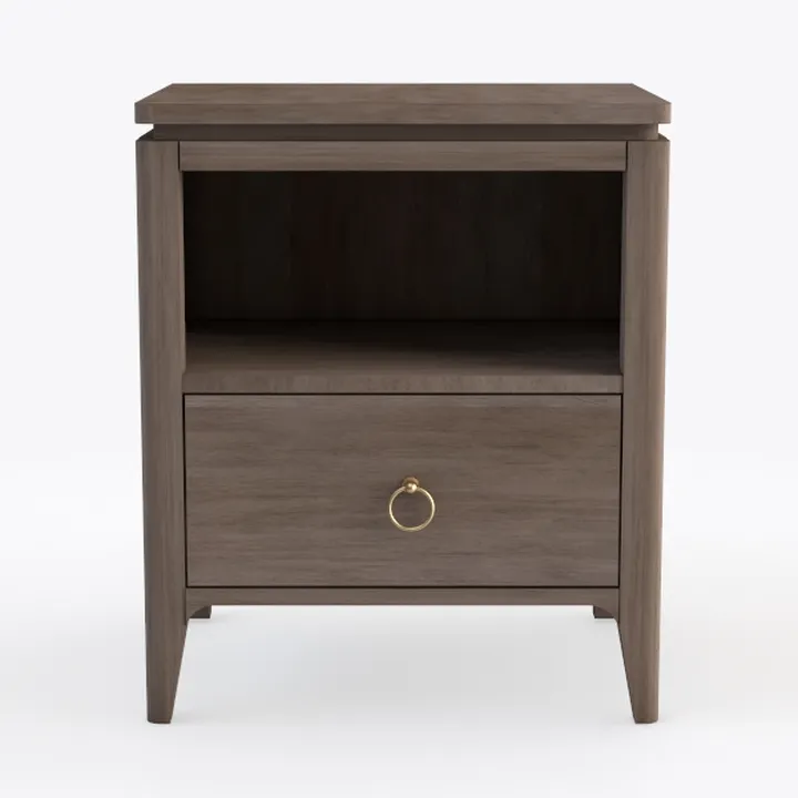 BOWERY HILL Engineered Wood Night Stand in Timber