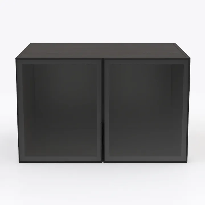 Black Buffet Storage Cabinet with 3 Door, 43"