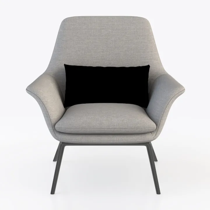 Modern Living Room Accent Chairs，Lamb Fabric Uphol