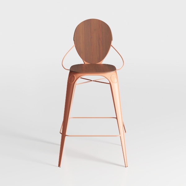 24 in. Copper Bar Stool