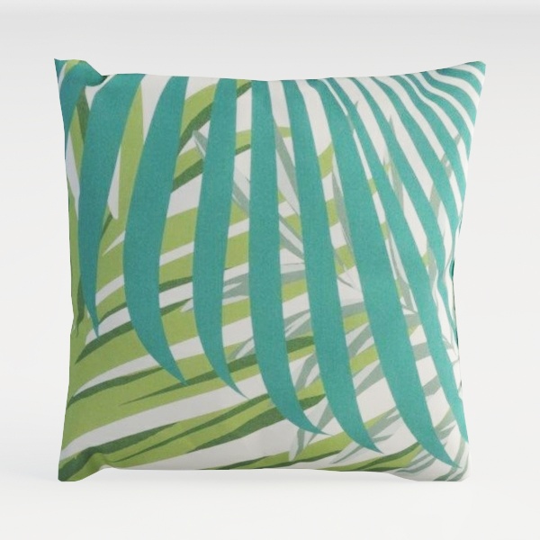 Tropical Outdoor Pillow Covers, Peach Green