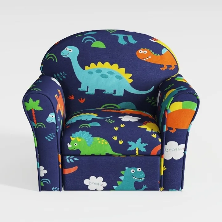 Rainbow Unicorn Kids Sofa, 2-in-1 Kids Couch Fold 