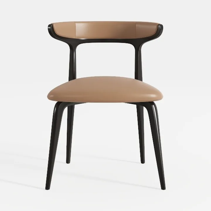 Armless Dining Chairs, Leather Upholstered Kitchen