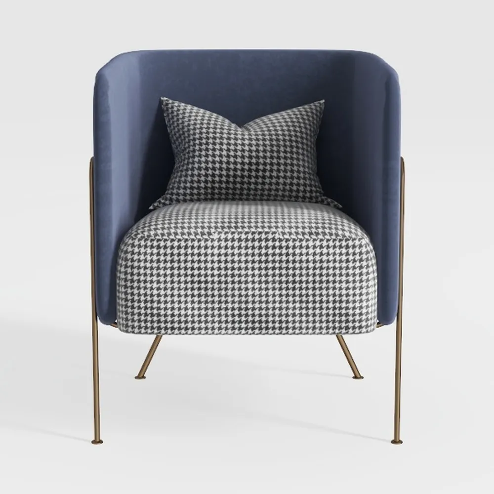 Zouron Comfy Accent Chair, Velvet Single Sofa