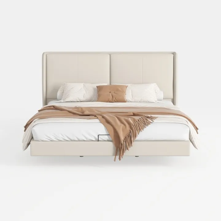 Pemberly Row Transitional Fabric Upholstered Queen