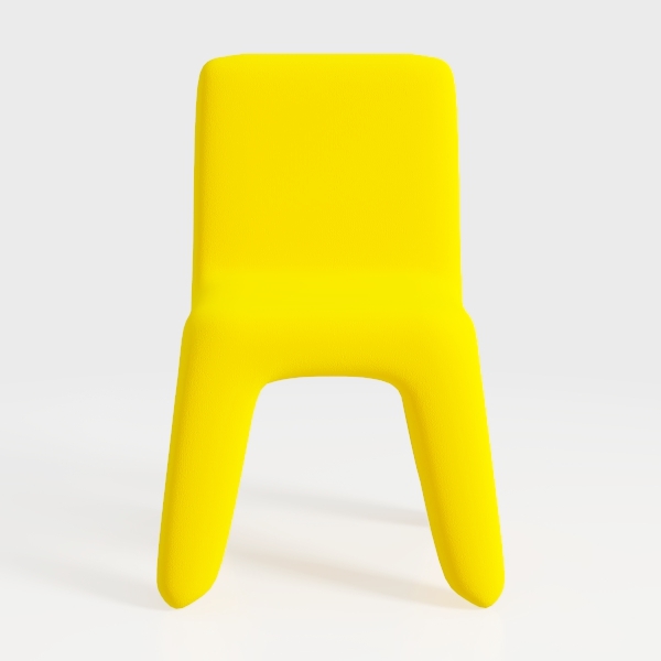 Modern Plastic Outdoor Dining Chair with Open Curv