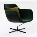 Accent Chair for Living Room,360 Degree Swivel Right 45 Degree View