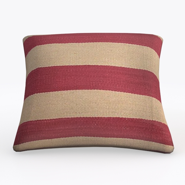 &quot;Striped 20x20 Wool/Cotton Pillow