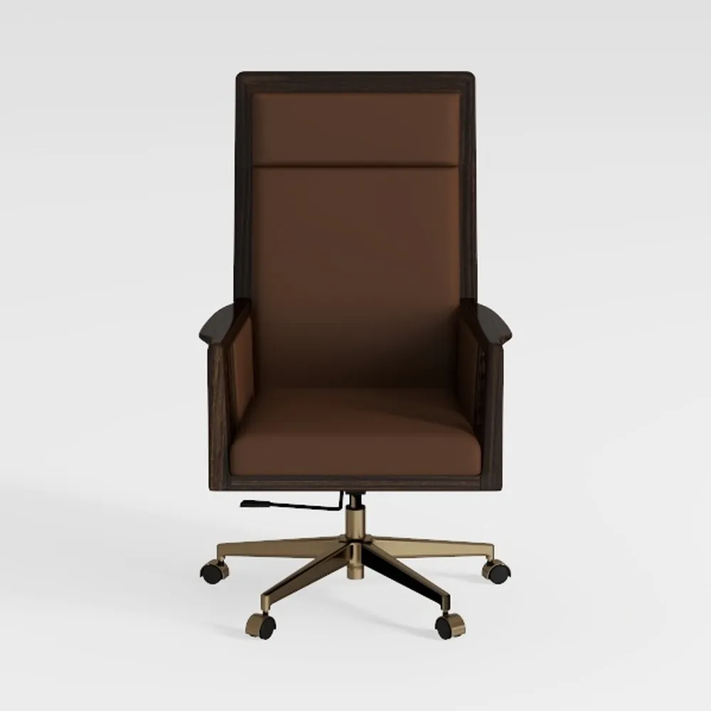 Executive Chair Leather Office Chair with Arms Hei