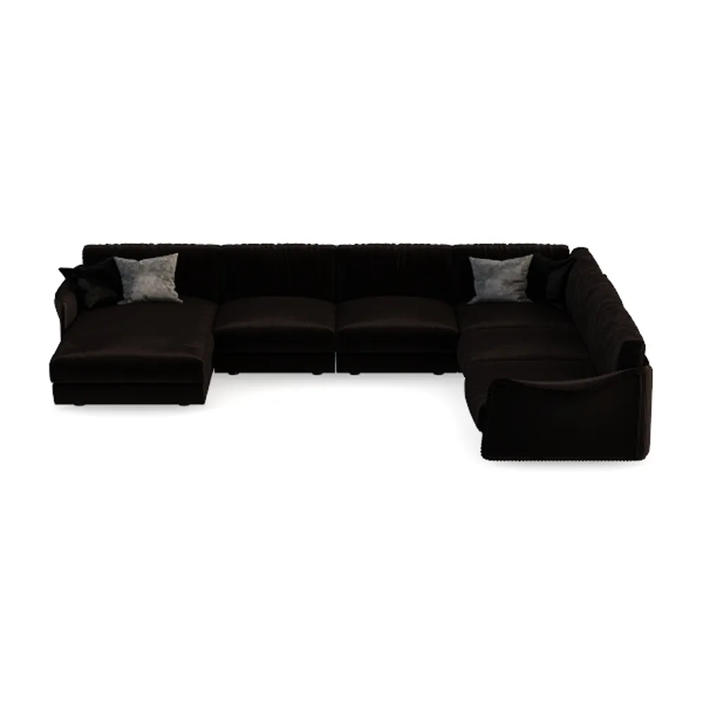 Sectional Sofa Couch,Convertible U Shaped Sectiona