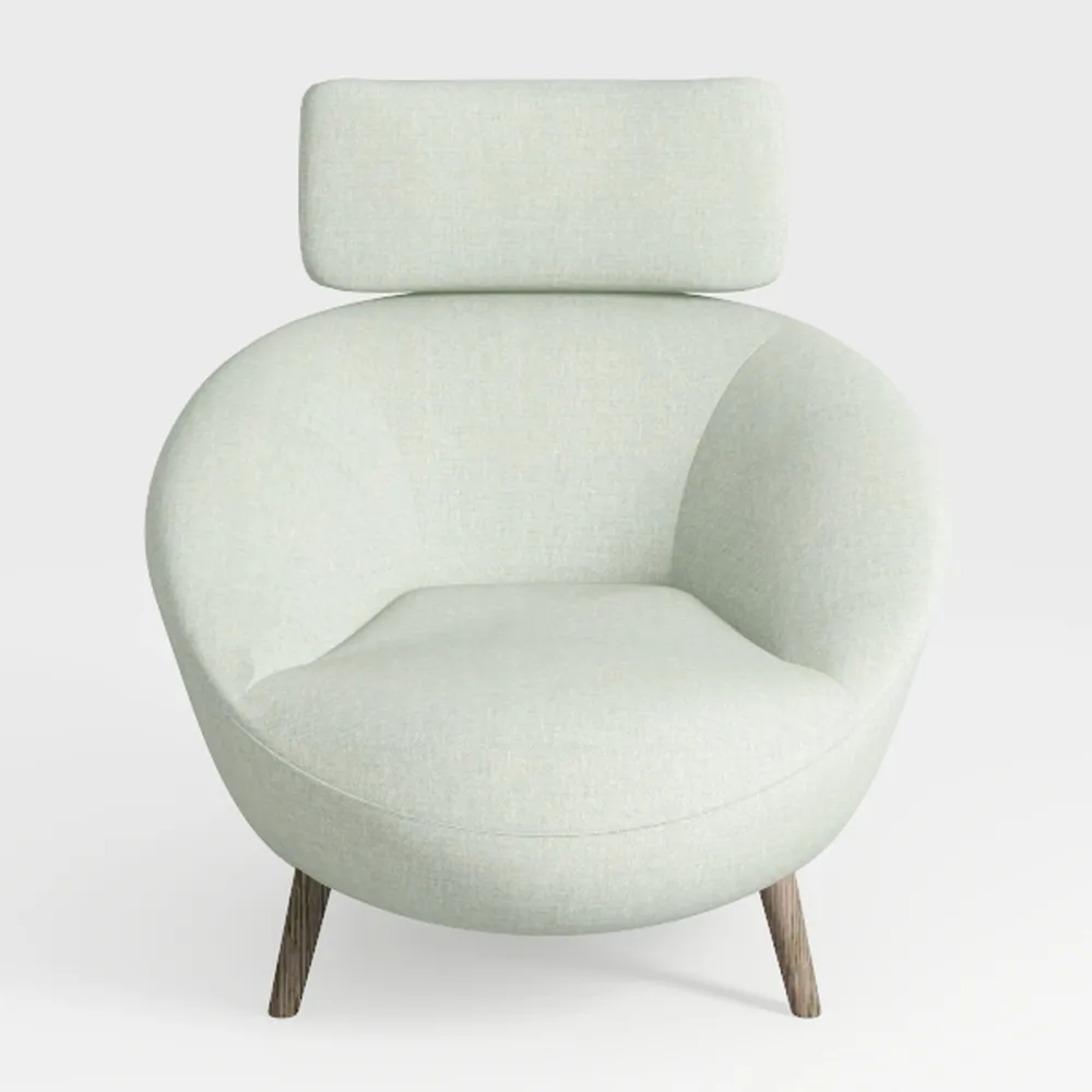 Boucle Swivel Accent Chair, No Assembly Small