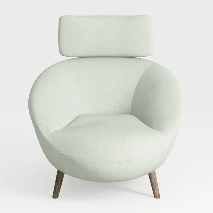 Boucle Swivel Accent Chair, No Assembly Small