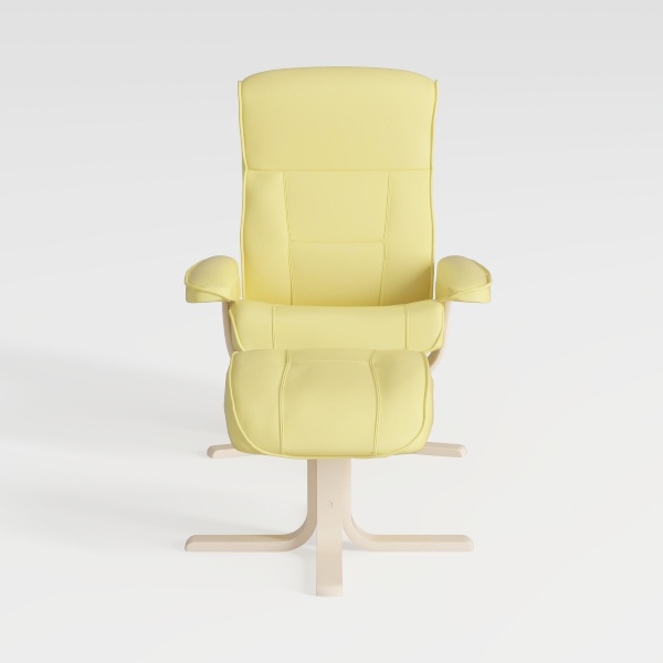 Ergonomic High Back Office Chair with Leather, Rec