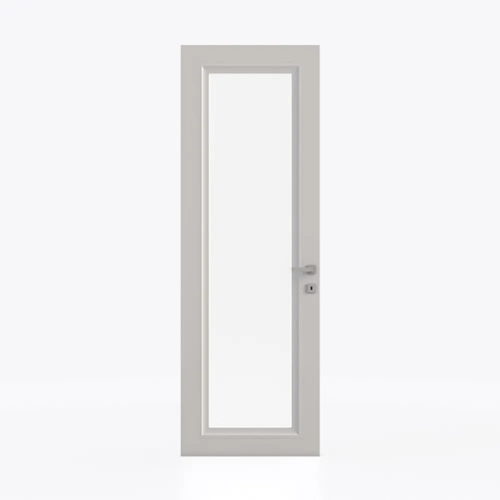 30" x 80" Prehung Door, Tempered Frosted Glass 