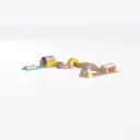 Colorful Fabric Playground Obstacle Course Kids Play Set 3D Model Left 45 Degree View