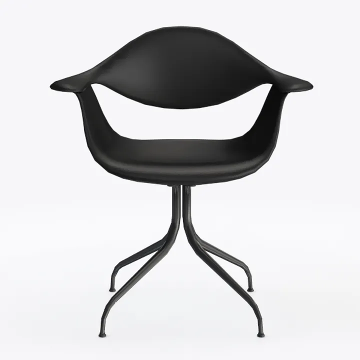 VOMXUF Mid Century Modern Shell Lounge Chair, Faux