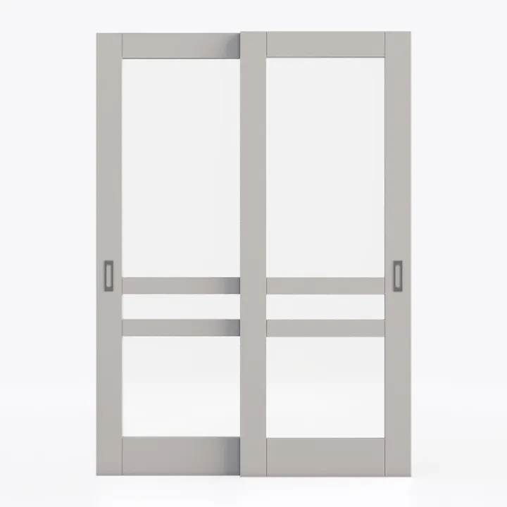 30"x80" French Pivot Door, High-Definition Mirror