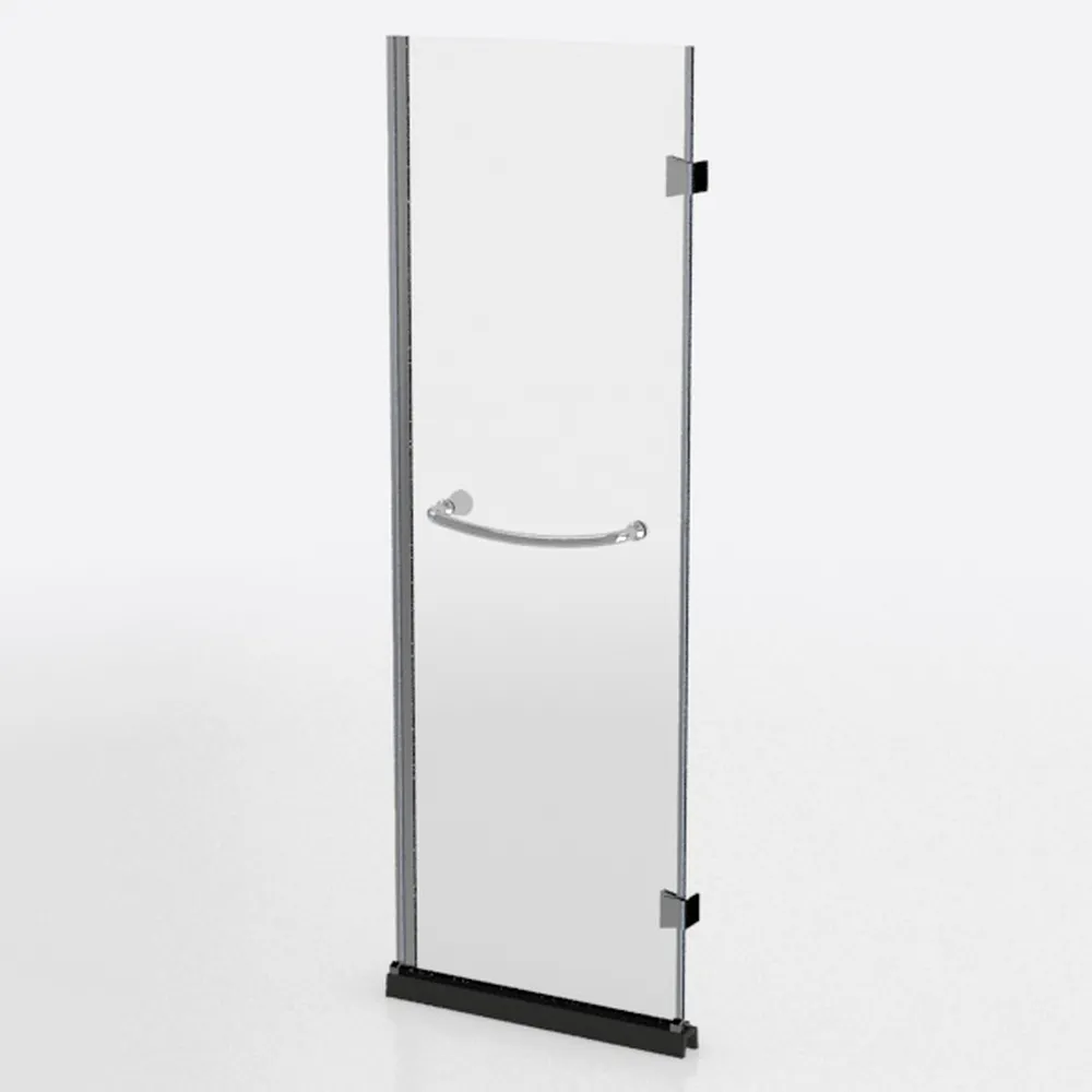 Frameless Pivot Shower Door 33-34" W x 72" H