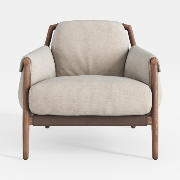 Starlight Canyon Home Gray Accent Chair with Rubbe