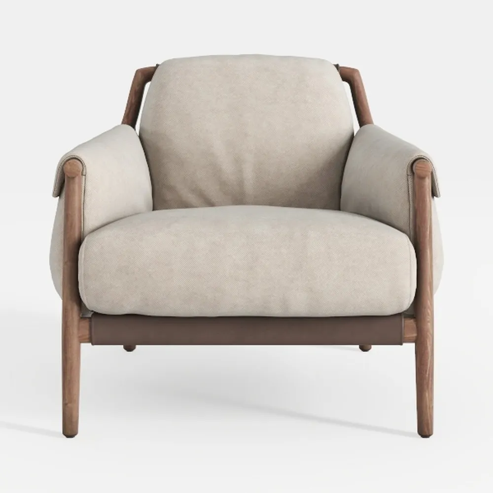 Starlight Canyon Home Gray Accent Chair with Rubbe