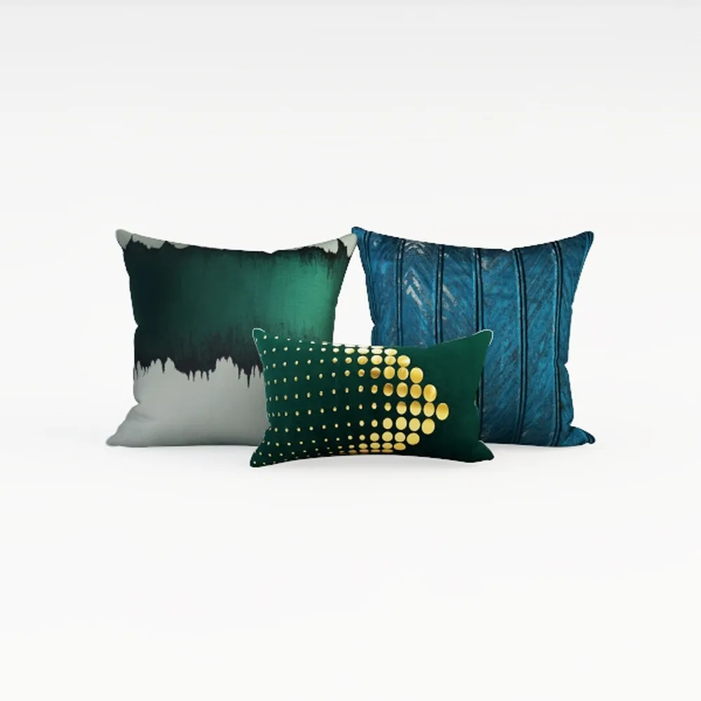 ANRODUO Pack of 2 Turquoise Outdoor Pillow Covers