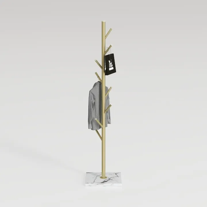 Heavy Duty Coat Rack with Natural Marble Base