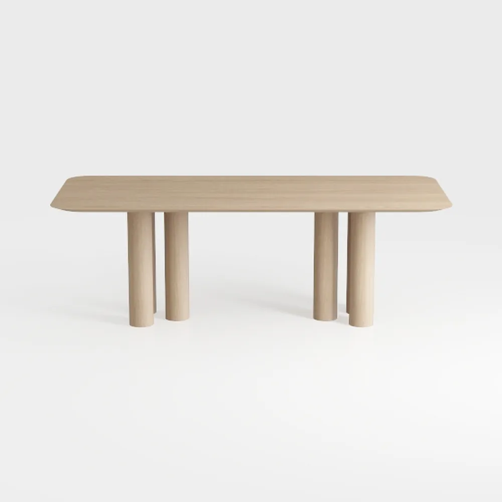 Henn&Hart 48'' Wide Rectangular Desk in Alder Whit