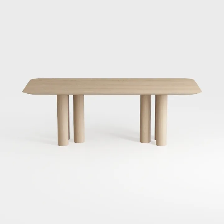 Henn&Hart 48'' Wide Rectangular Desk in Alder Whit