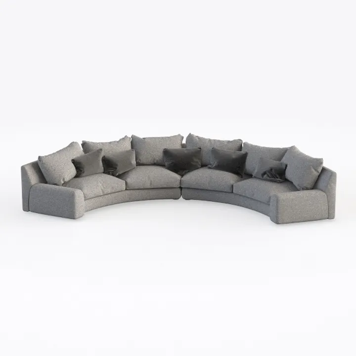Pemberly Row Contemporary Canes Cobblestone 6 Piec