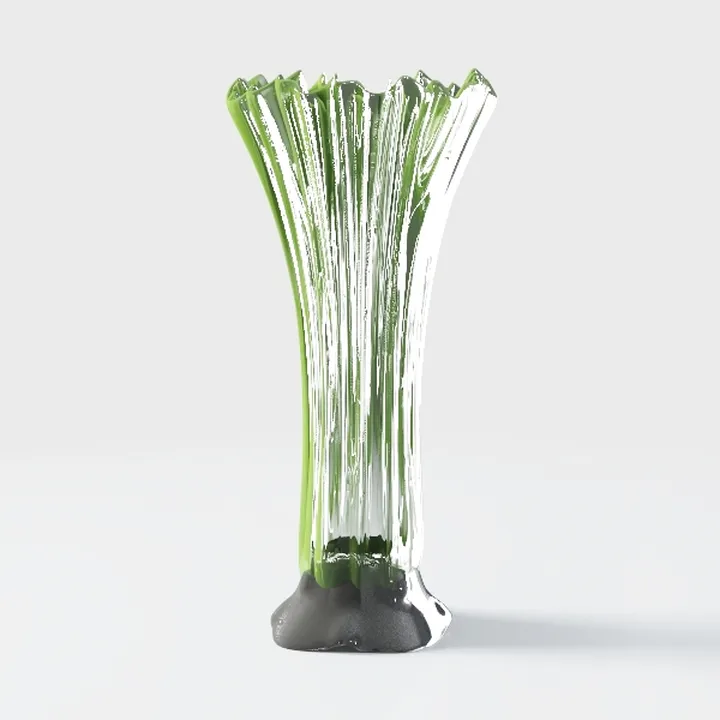 Crystal Glass Vase,Colorful Flower Vase for Home