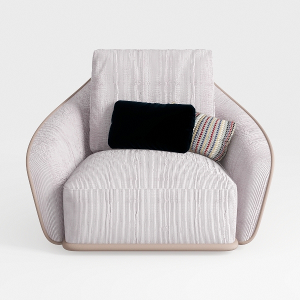 Swivel Accent Chair Set of 2, Comfy Modern Barrel