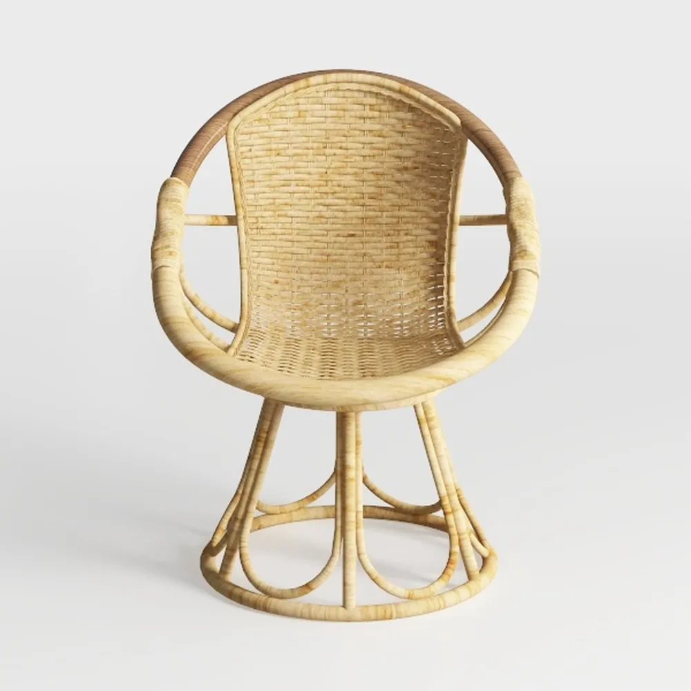 bali & pari Nagoya Natural Rattan Accent Chair, Ta