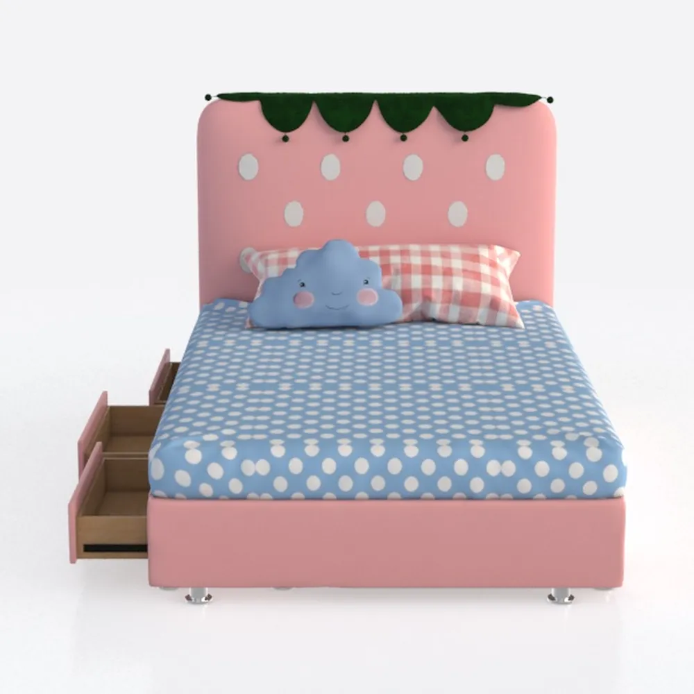 CIGEGE Upholstered Tufted Sofa Bed, Double Bed Woo