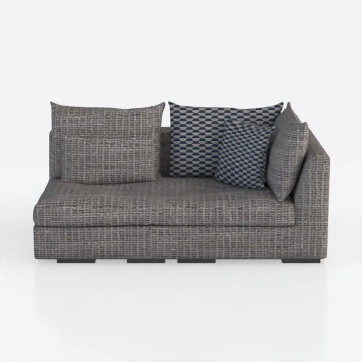 Cannes 2-Piece All-Weather Wicker Patio Sofa with 