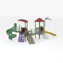 playground equipment-Amusement Park Right 45 Degree View